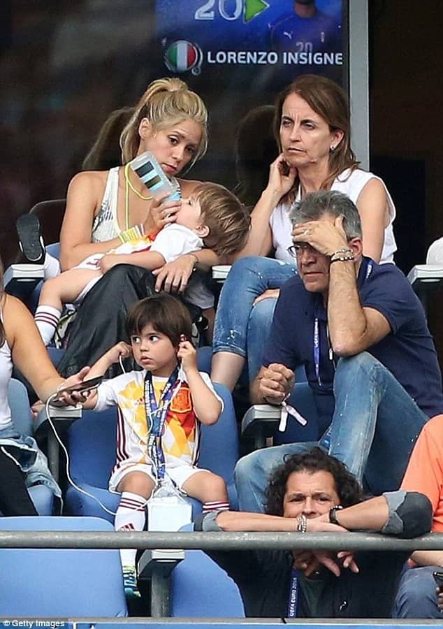 Shakira and her boys share the pain of their father