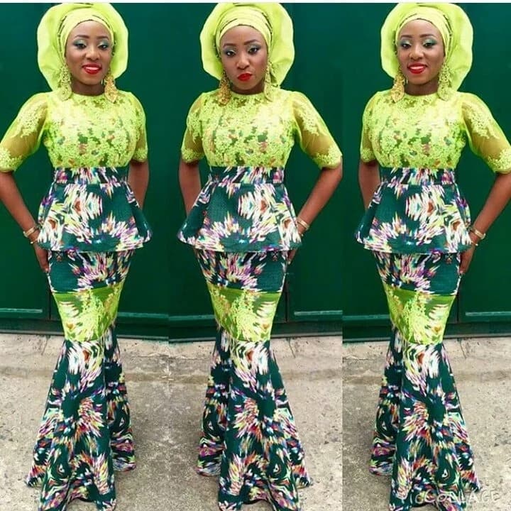 Ankara lace styles for ladies in Nigeria