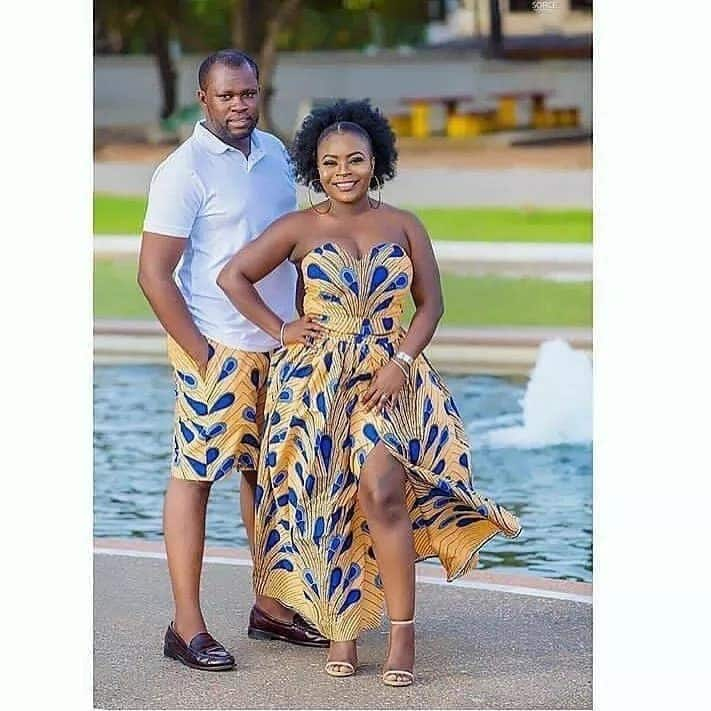 African Couples Outfit, Ankara Couples wear, African Couple Clothing 