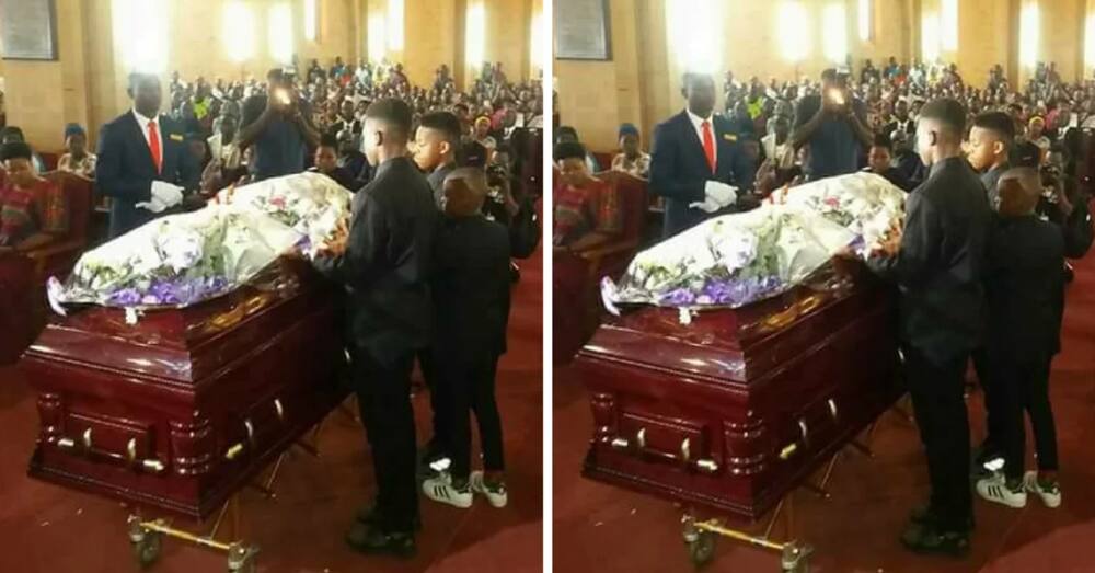 The million-dollar casket bearing the remains of Zari ...