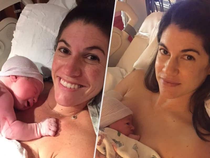 Identical twins give birth on same day at the same time