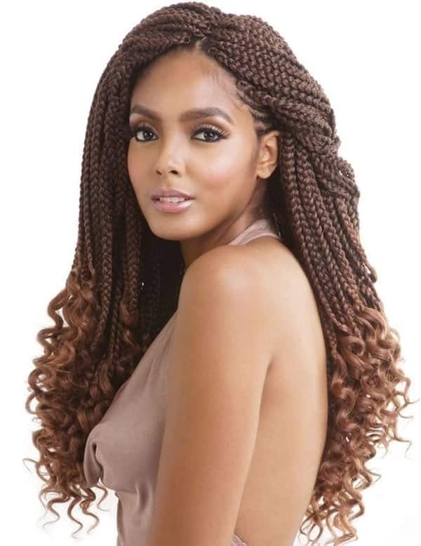 Long box braids, Crochet box braids, Box braids bob