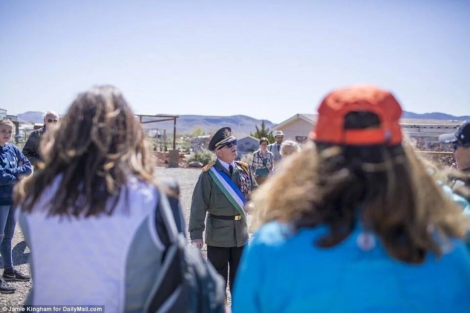 He also conducts regular tours of his nation. Photo: Daily Mail/Jamie Kingham