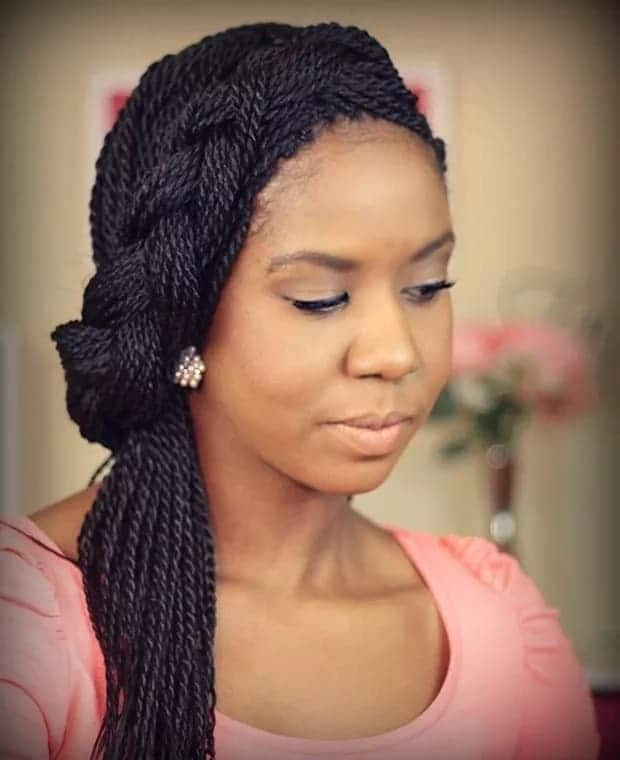 Braiding twist hairstyles