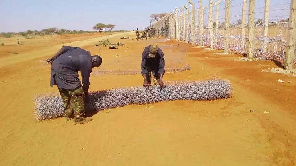 Huu ndio ukuta unajengwa kati ya Kenya na Somalia? (Picha)