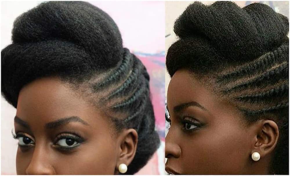Latest black natural hairstyles for work 
