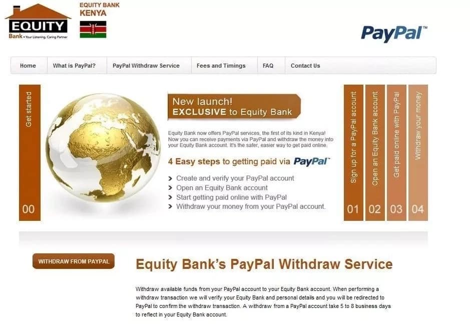 Paypal Equity withdrawal service