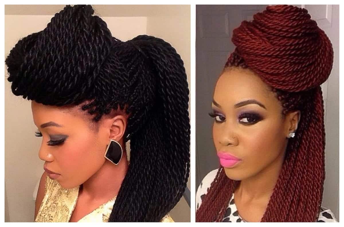 Women Long Senegal Twist Braids Wig Lace Front Big Thailand | Ubuy