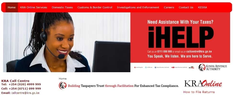 ITAX KRA website Kenya
