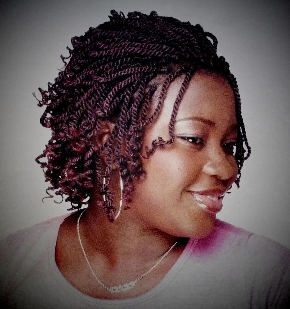 Kinky Twist Braids Styles