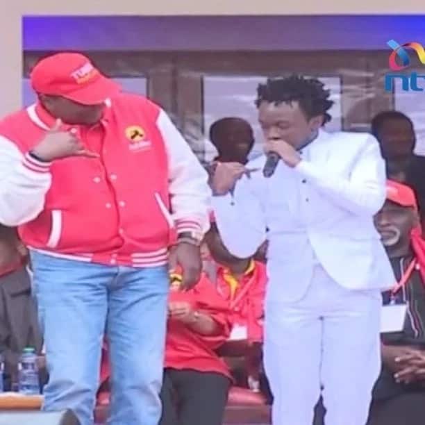 Singer Bahati shares how it feels like to sit on President Uhuru's chair