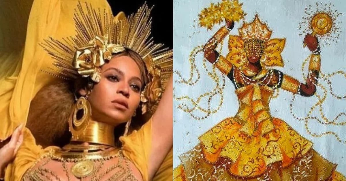 ...and soon to be iya ibeji Beyonce’s obsession with the Yoruba goddess Osu...