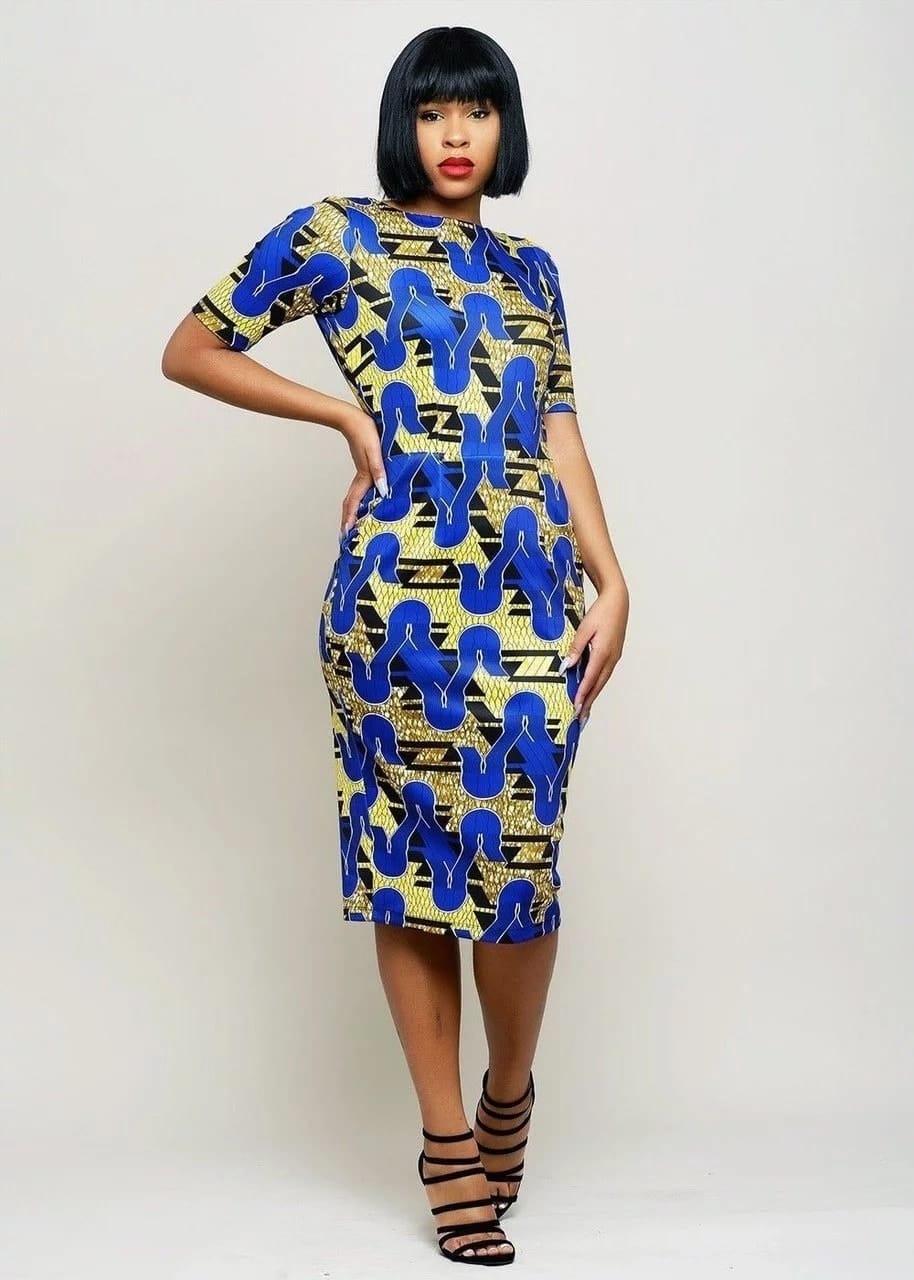 african print dresses 2018, african print dresses styles, chiffon dresses with african print