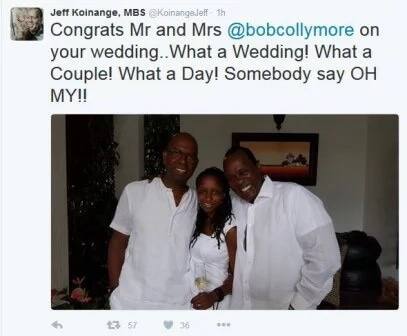 Safaricom's CEO Bob Collymore weds in style - Tuko.co.ke