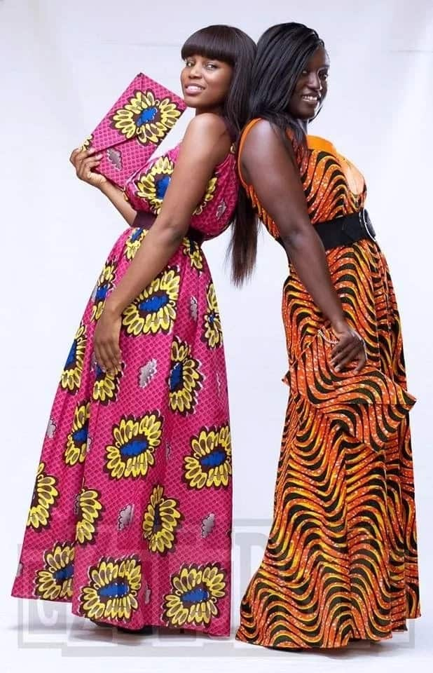 Long kitenge dresses for slim cheap ladies