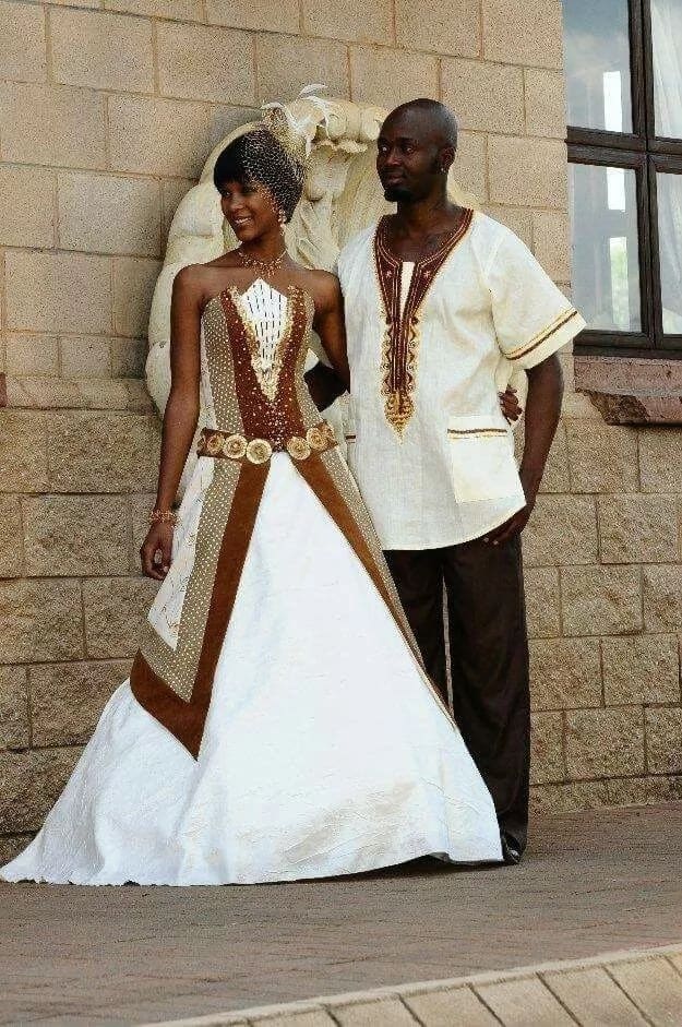 Kitenge wedding dress designs