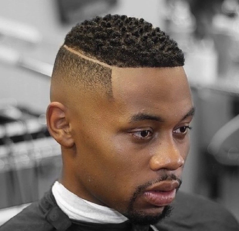 high taper haircut black men