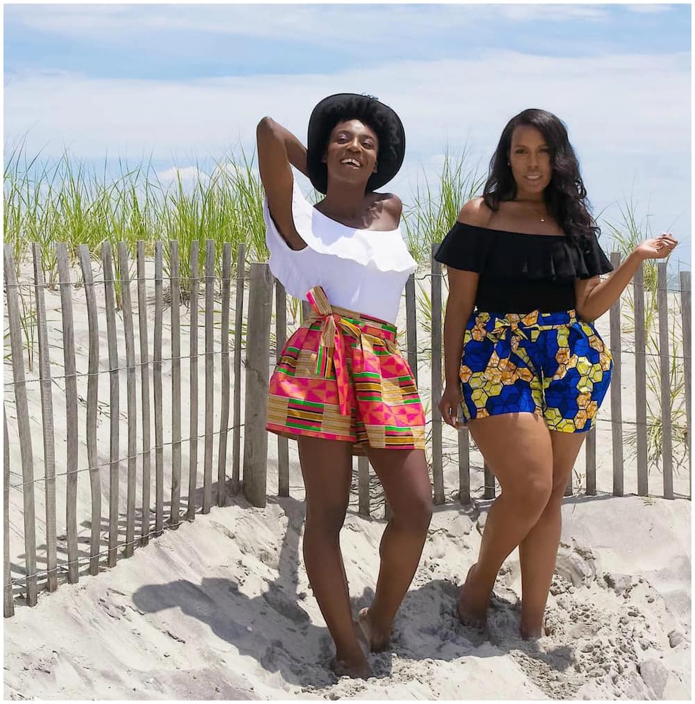 High-waist Ankara shorts and tops for ladies: 20 latest styles