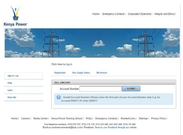 kenya power bill statement online