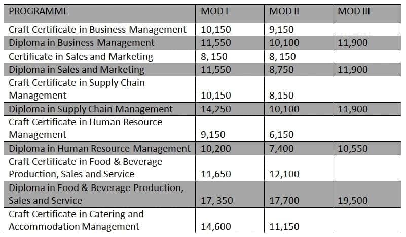 NIBS college fee structure