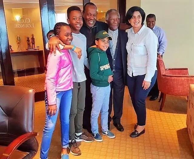 Jeff Koinange introduces his wife