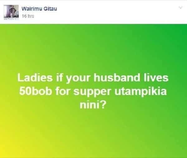 Mume akikupa KSh 50 ununue chakula cha jioni utanunua nini? Wakenya watoa maoni yao