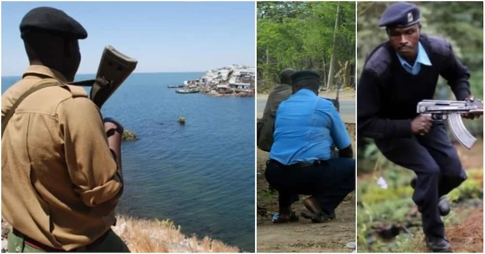 Kenyan police manning disputed Migingo island chased like stray dogs by their Ugandan counterparts