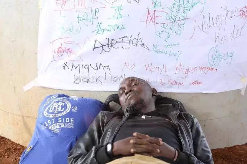 NRM supporter Boniface Akumu on hunger strike