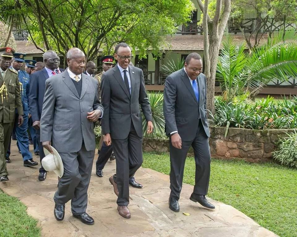 Museveni, Kagame heap praise on Uhuru for constructing the Standard Gauge Railway