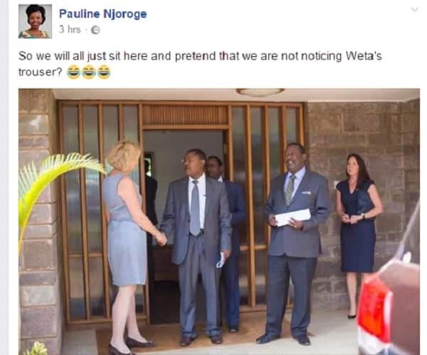 Why Kenyans are saying Wetangula was wearing Mudavidi's cloths(photo)