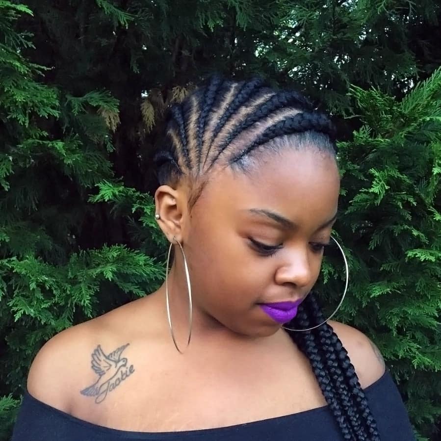 Cute braids cornrow styles for round faces you should try 