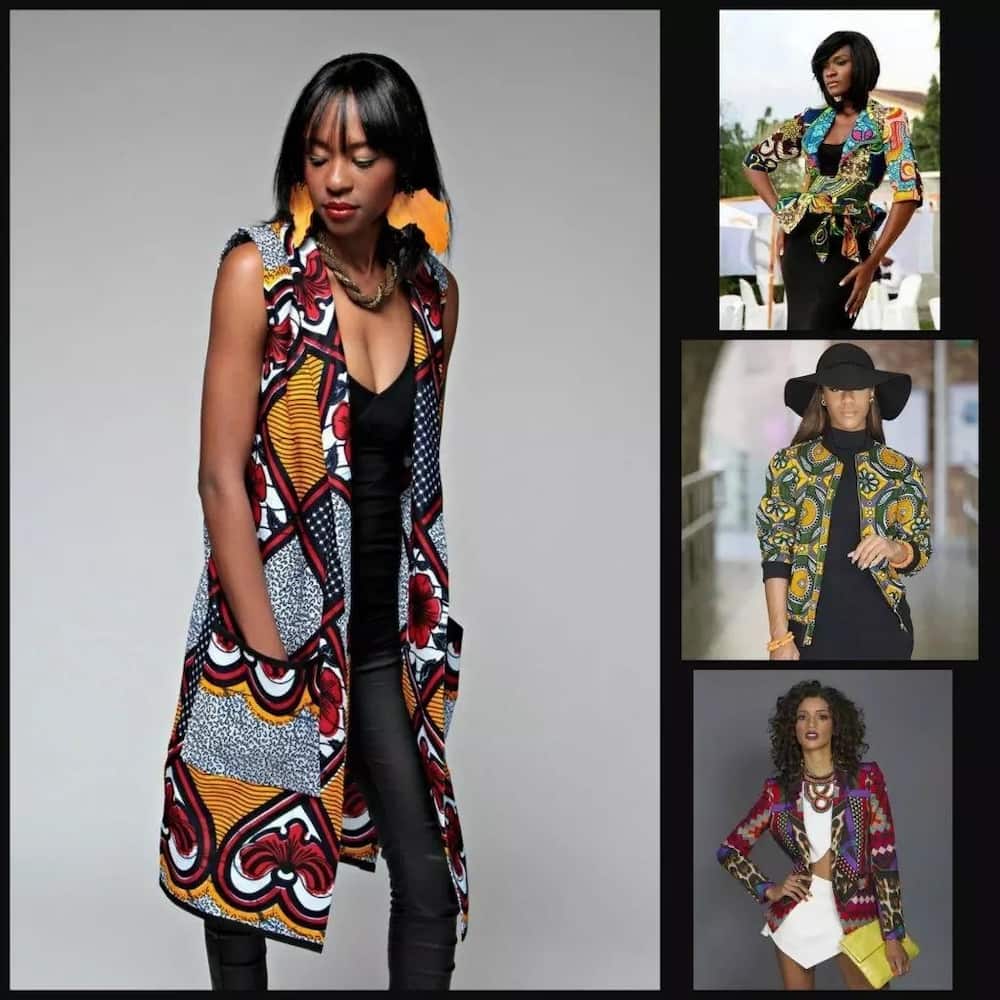 Kitenge coat designs for slim ladies