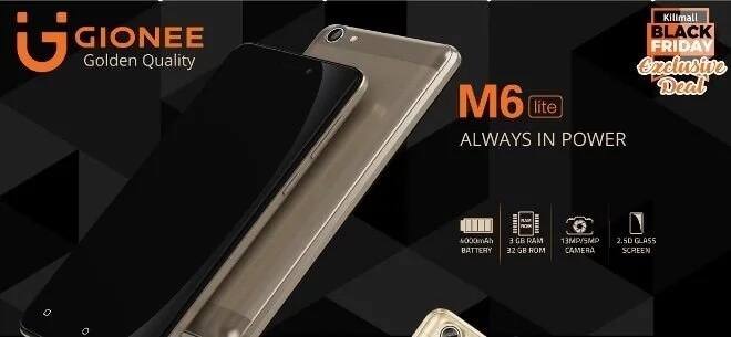 Kilimall rocks Black Friday with launch of Gionee M6 Lite Smartphone