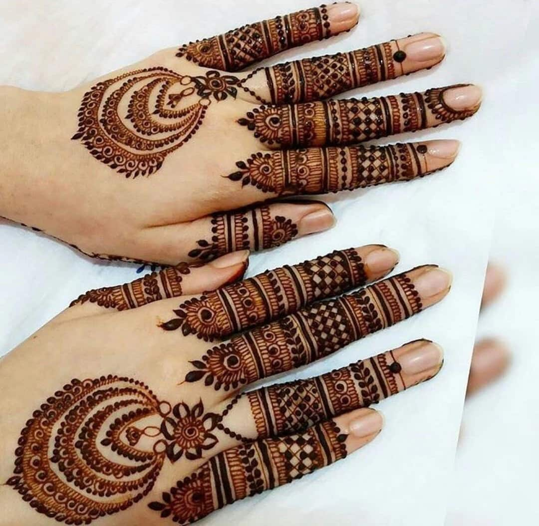 Mehndi Hand Tattoo with Birdcage Design