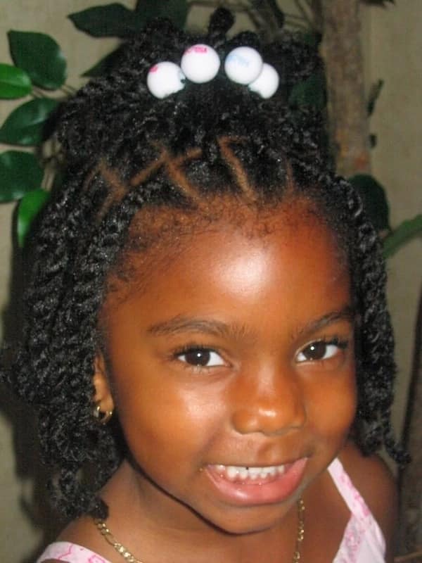 Twist box braids for kids