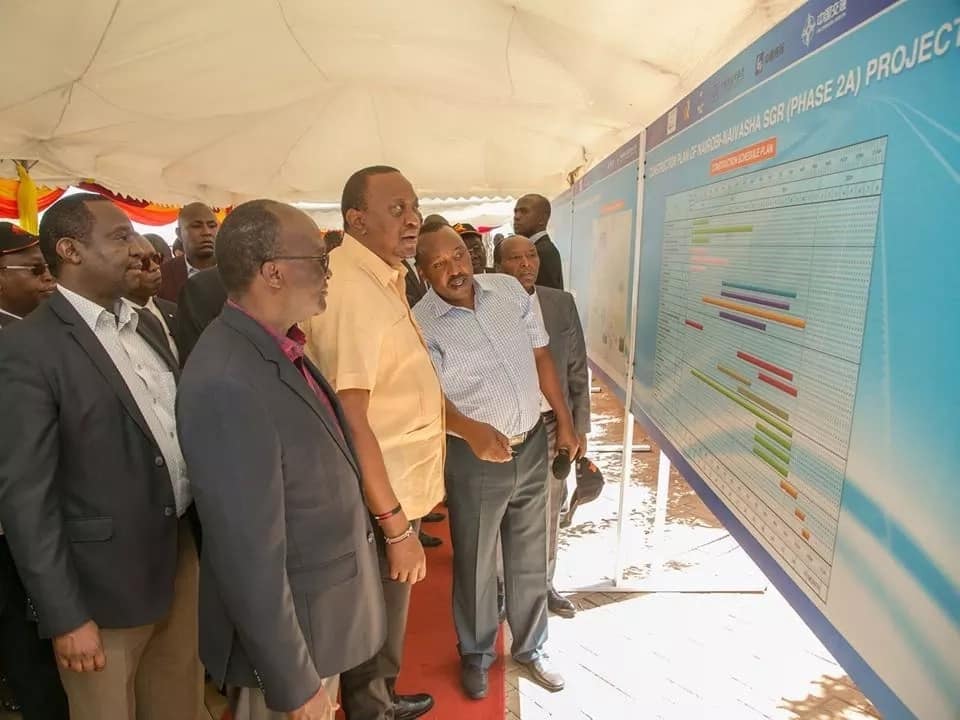 Uhuru inspects progress of SGRs second phase to be completed by June 2019