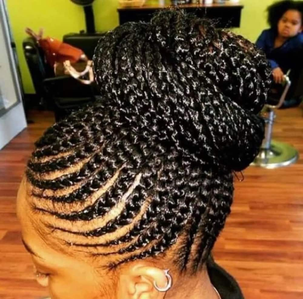 20 best cornrow braid hairstyles for black women with an 