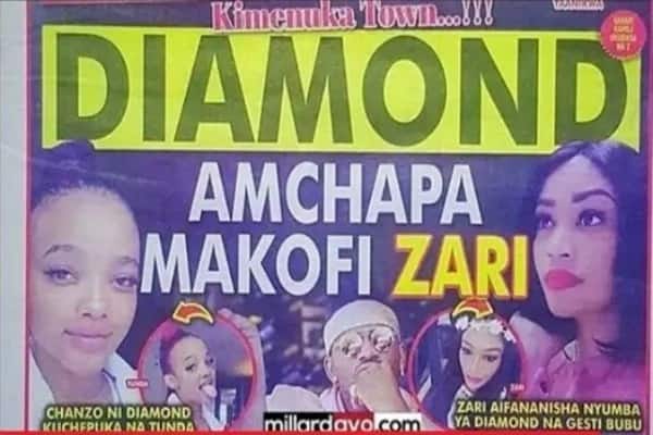 Kimenuka! Diamond Platinumz aonyesha ‘udume’ wake kwa kumzaba kofi mke wake