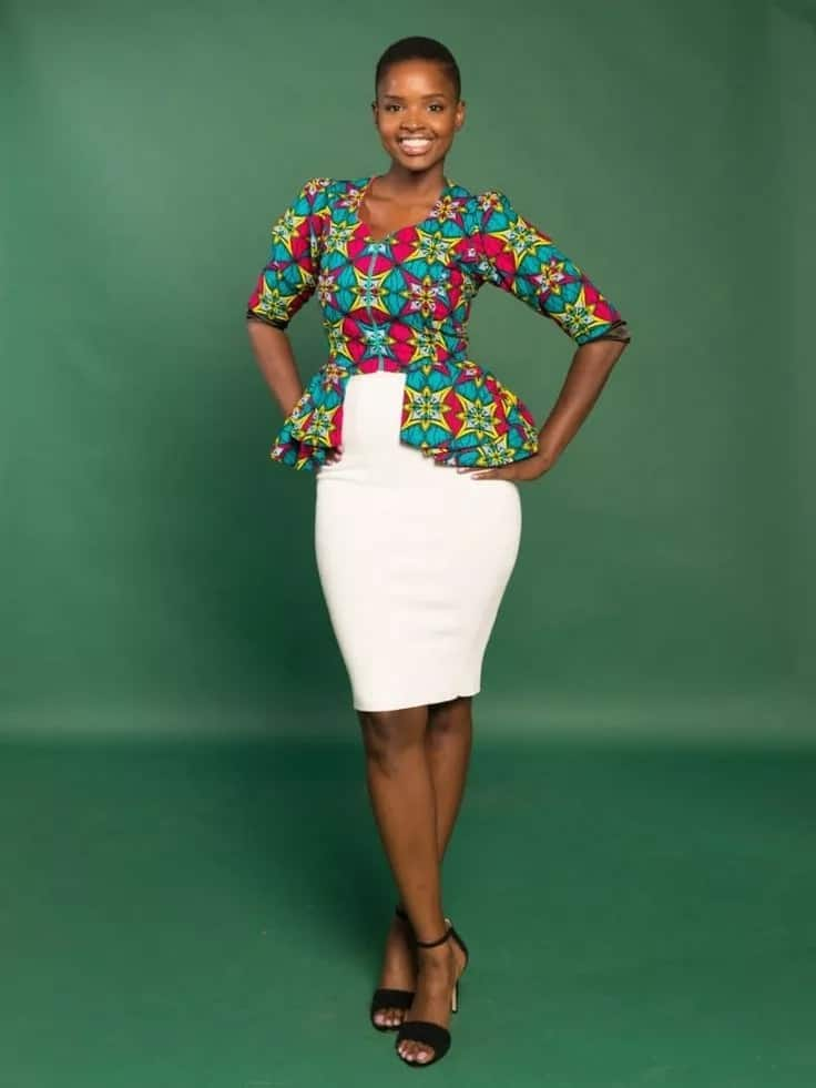 Kitenge skirt 2024 and top designs