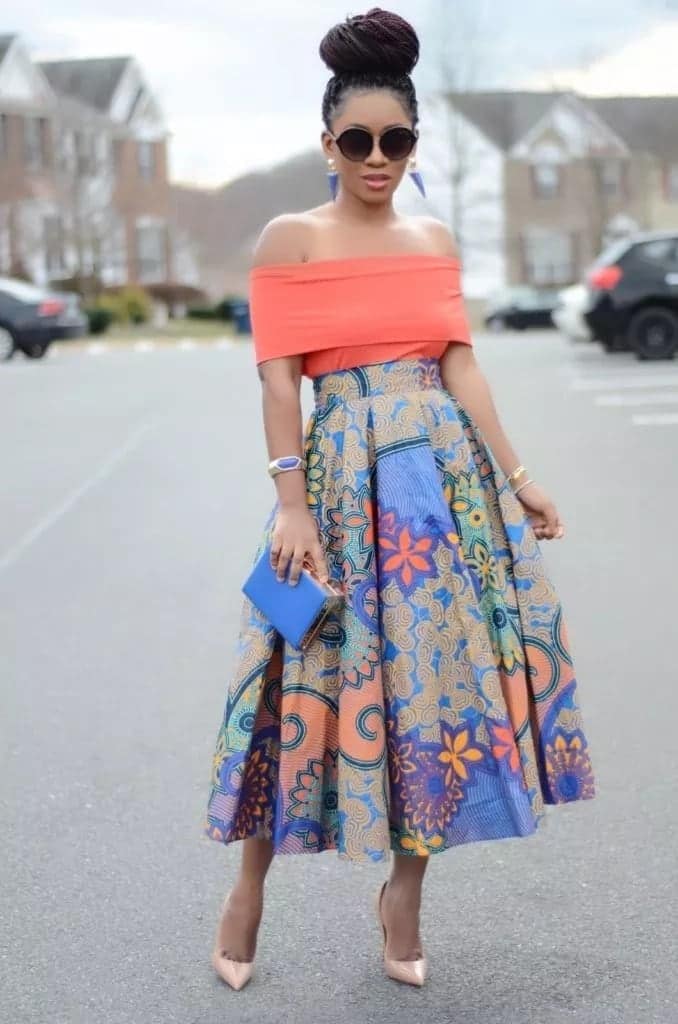 Kitenge maxi 2024 skirts designs