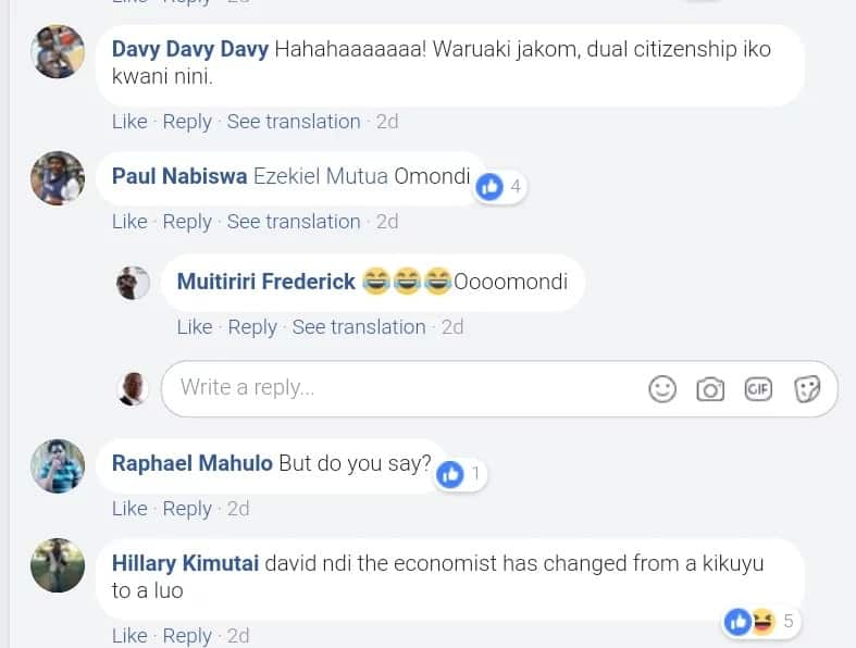 Ezekiel Mutua asema angekuwa Mluo, baadhi ya Wakenya wakubaliana naye