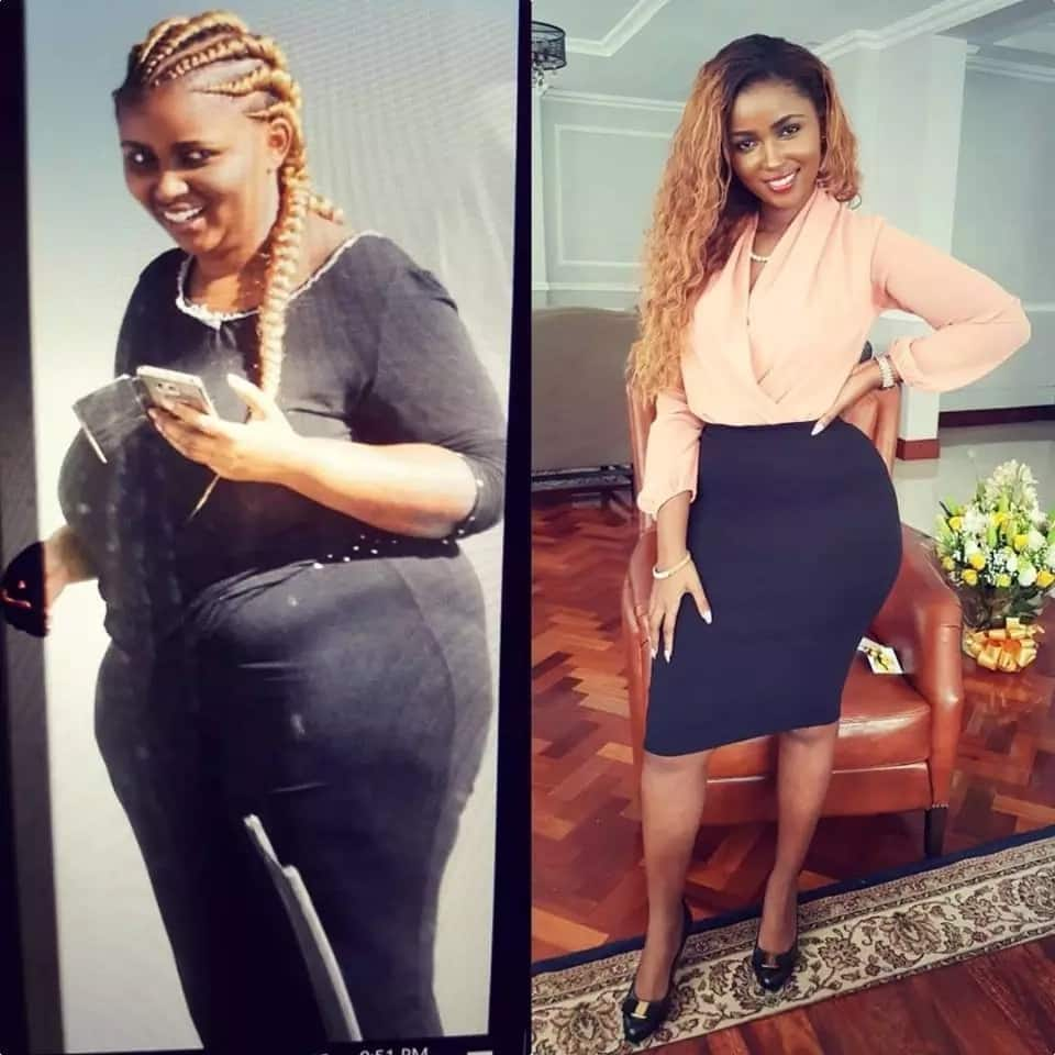 12 amazing photos that capture the spectacular weight loss of Kenyas richest daughter from 124 kilos to 64 kilos