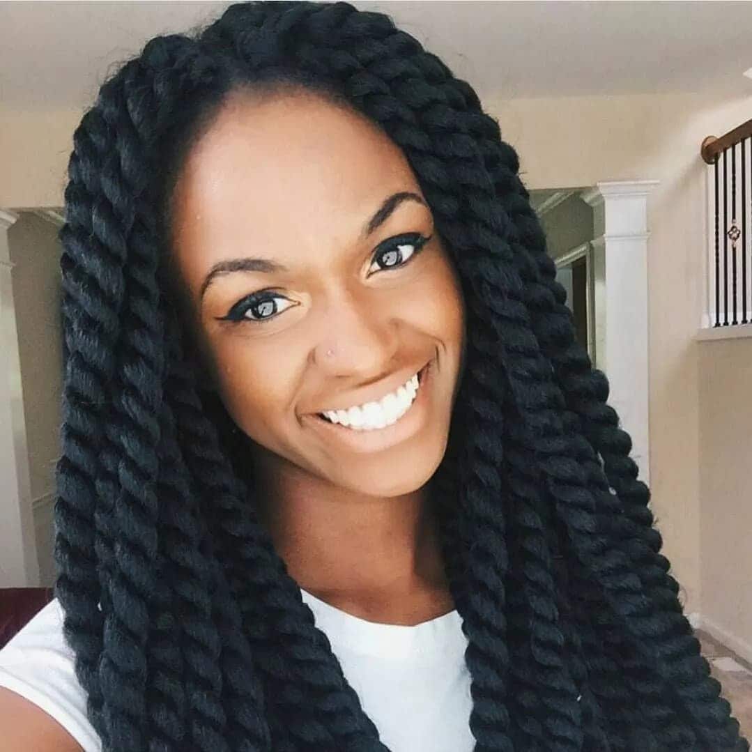 Afro Kinky Twist Crochet Hair Braids Marley Braid Hair 18inch Senegale –  EveryMarket