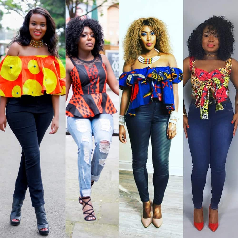 Trendy Ankara tops for ladies