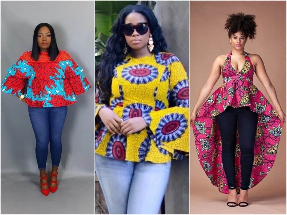 Kitenge top and blouse designs for ladies