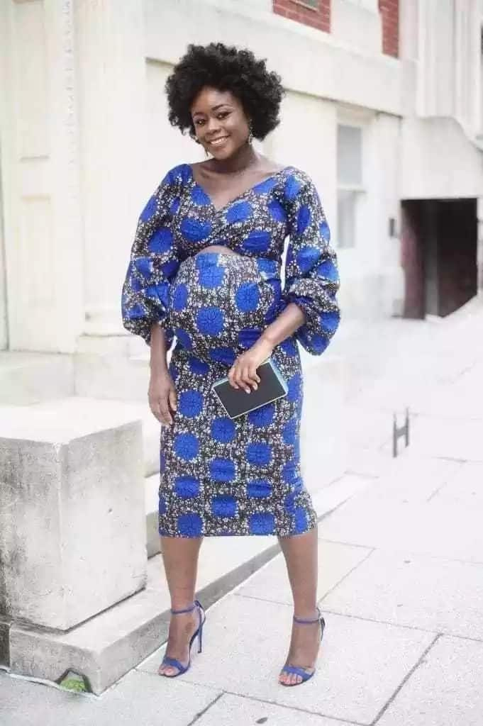 Ankara gown styles for best sale pregnant women