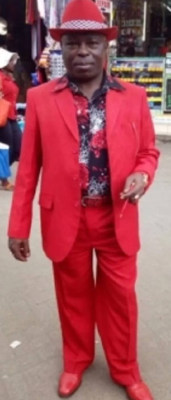 Meet Nairobi man whose suit, underwear, phone cover and belt always match in colour (photos)