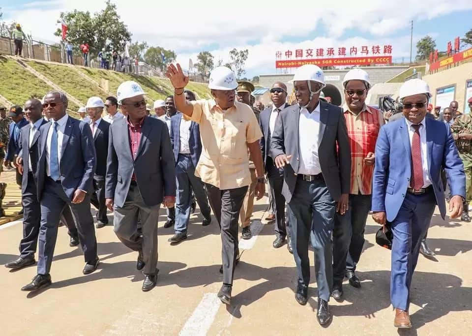 Uhuru inspects progress of SGRs second phase to be completed by June 2019