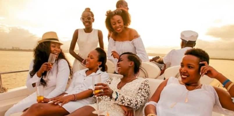 Ex Citizen TV queen Terryanne Chebet and daughter party hard in luxurious yacht as she turns a year older