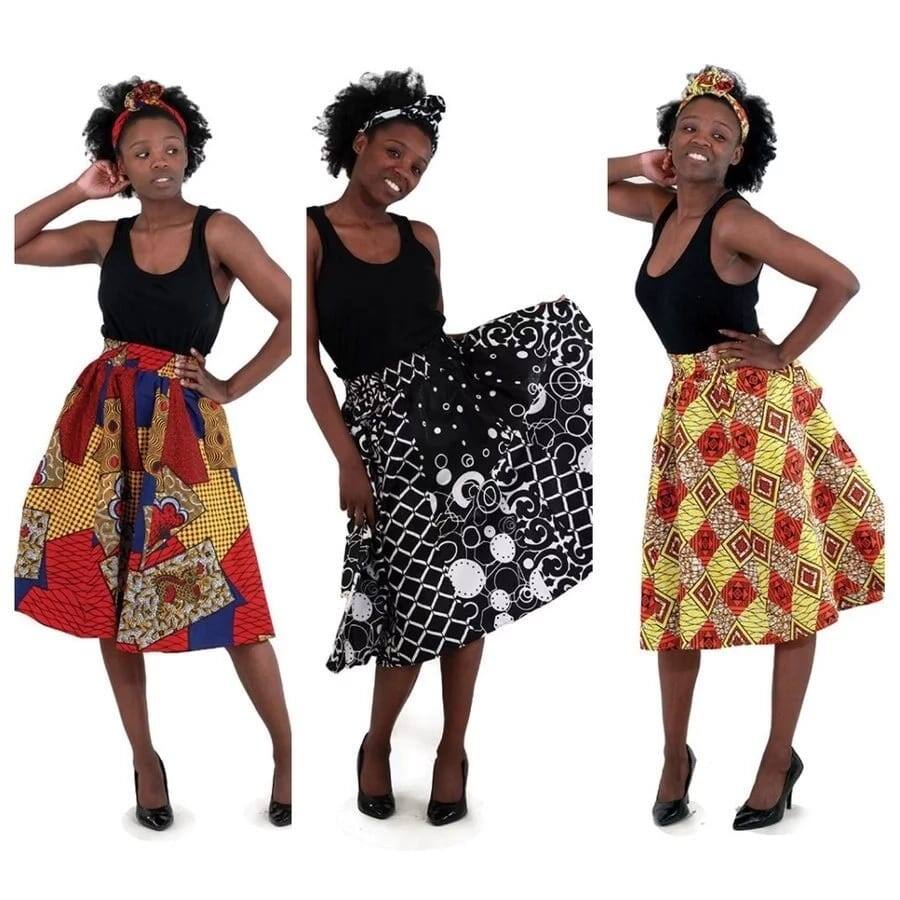 African print elastic waist skirt, african print skirts, african print skirts kenya